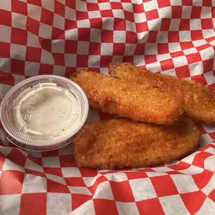 Half order of fried pickles