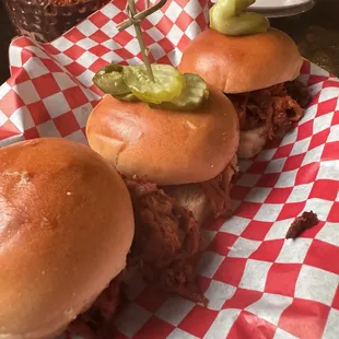 Pulled pork sliders (special, not listed on menu)