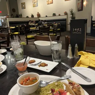 plates of food on a table