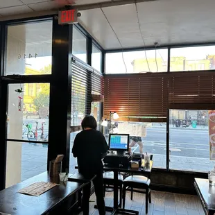 two people sitting at a table