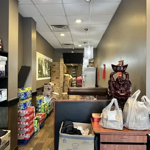 the inside of the restaurant