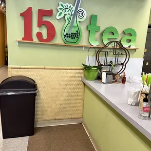 the front desk of the tea lounge