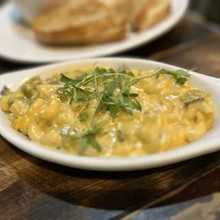 Green chili Mac n cheese was out of this world amazing!!