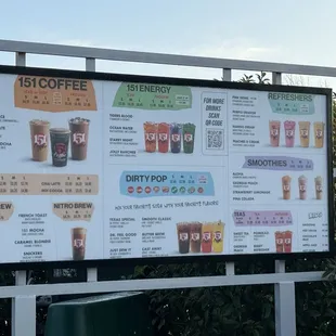 New menu (as of January 2024)!