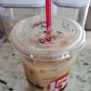 Medium Almond milk latte.