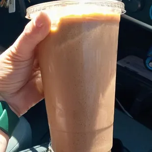 Mocha coconut frappe
