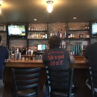 two men sitting at a bar
