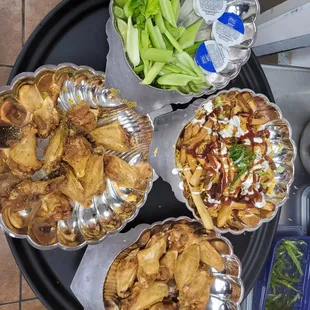 a variety of food items