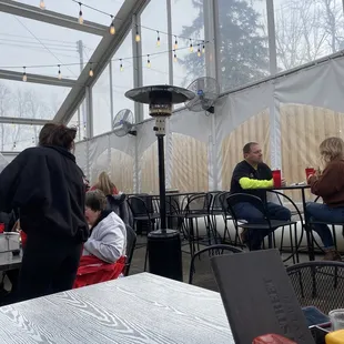 Heated patio