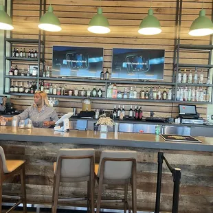 a man sitting at a bar