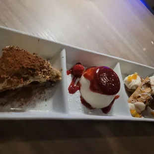 Dessert trio
