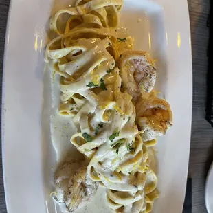 Lemon zest fettuccine