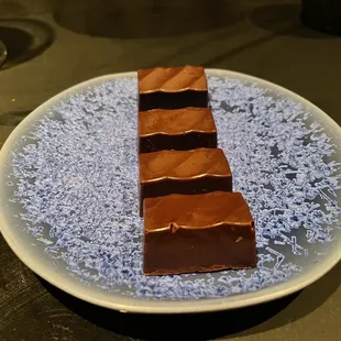 a chocolate dessert on a plate