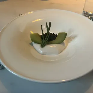 Caviar on avocado
