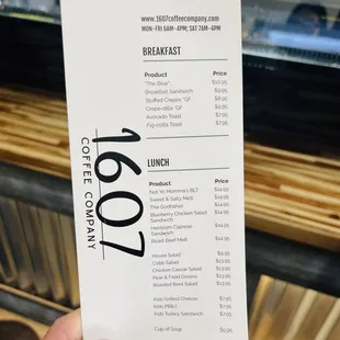 Menu (December 2023)