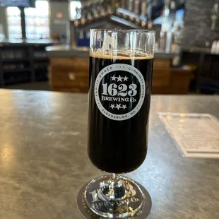 1623's latest- Umbra a schwarzbier/black lager 5.8 ABV; Tall, dark and delicious Prost!