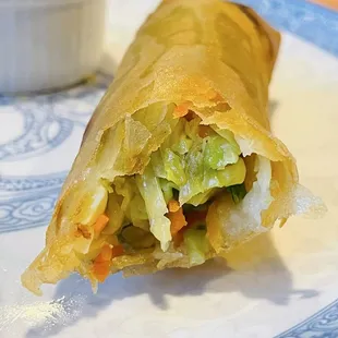 Inside Vegetable Egg Roll