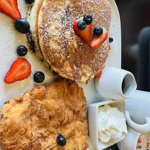 Chicken and pancake (instead of waffle)