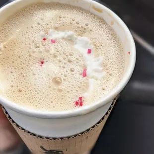 Strawberry cream latte