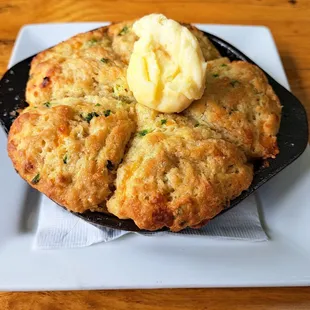 Appetizer biscuits with honey butter- delicious!