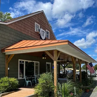 The outside of the restaurant is beautiful and welcoming!