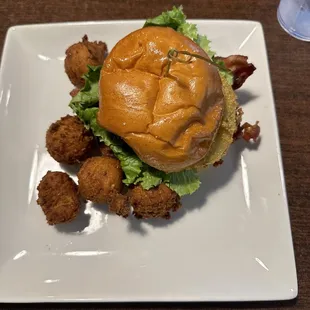 BLGT with hush puppies