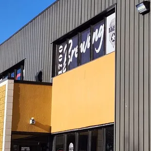 Front of their building