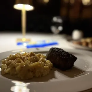 Lukewarm truffle &quot;rotini&quot; and cheese. Couldn&apos;t stand it and didn&apos;t finish.