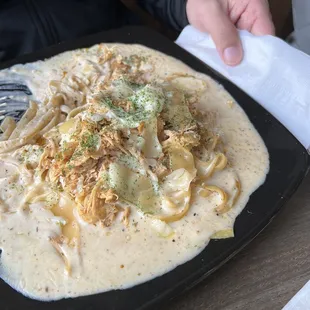 Chicken fettuccine Alfredo