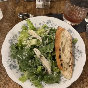 Caesar salad with anchovies
