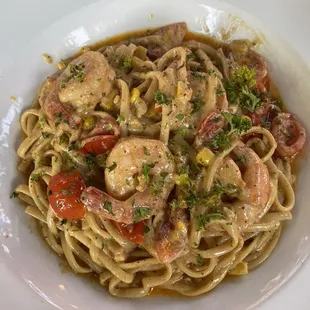 Linguini shrimp