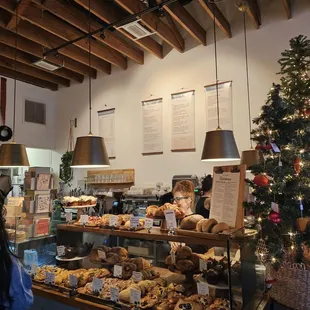 interior, bagels