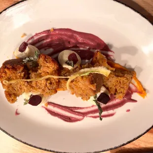 Carrot cake (deconstructed)