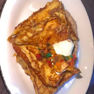 Cereal milk French toast