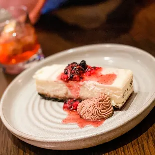 Boozy cheesecake