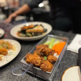 Wings with sauce on the side!!!