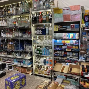 Liquor and tobacco products