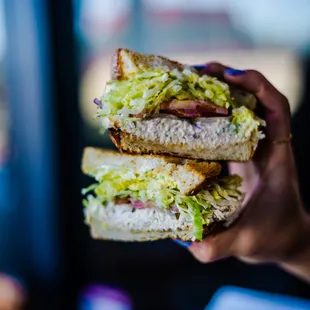 Homemade Tuna Salad Sandwich on Toasted Sourdough (IG @17thstdeli)
