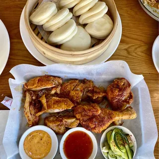 Hot Honey Fried Chicken Baos