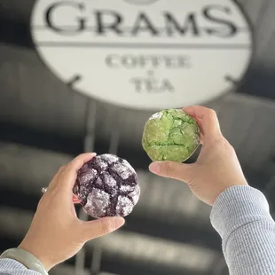 Ig:@eat_with_jeleneeee | Ube and Pandan cookie