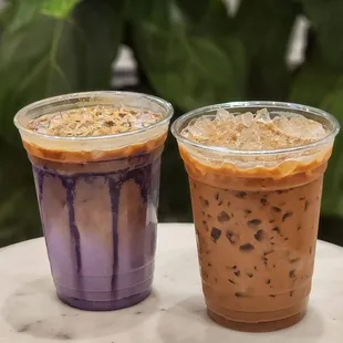 Ube and Egg Coffee