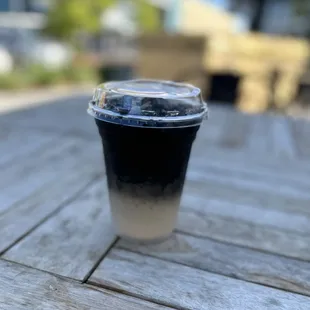 Charcoal lavender lemonade