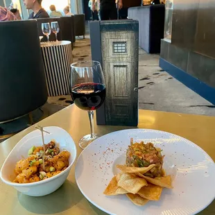 Shrimp + tuna tartare