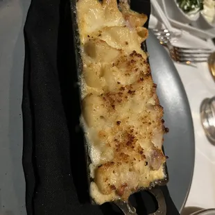 a piece of macaroni and cheese