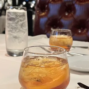 Old fashioned cocktails