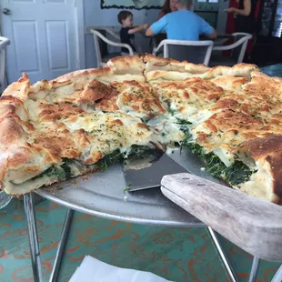 Stuffed Spinach Pizza