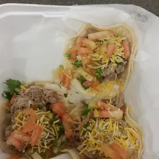 Wed. is Carnitas tacos day - 4 of them for $8- a good deal for downtown