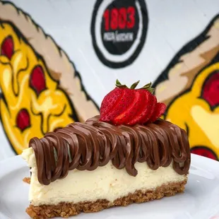 NY STYLE cheesecake with Nutella