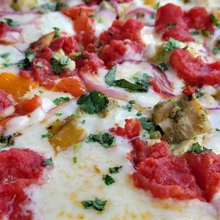 Vegan Spicy Chicken Pizza
