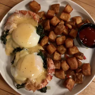 Pastrami Eggs Benedict